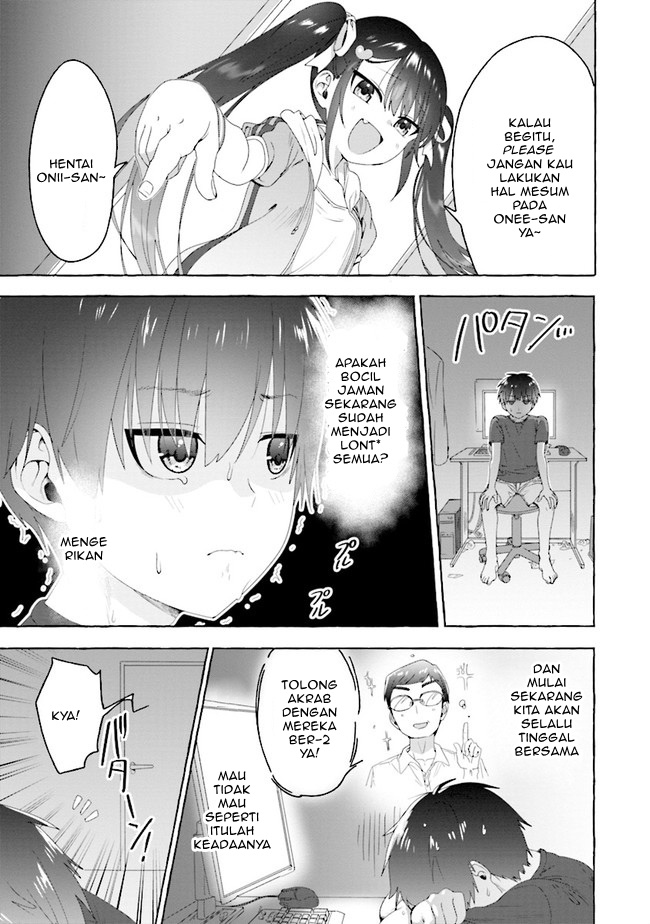 I’m Sandwiched Between Sweet and Spicy Step-Sisters (Amakara Gishimai ni Hasamarete Masu) chapter 1