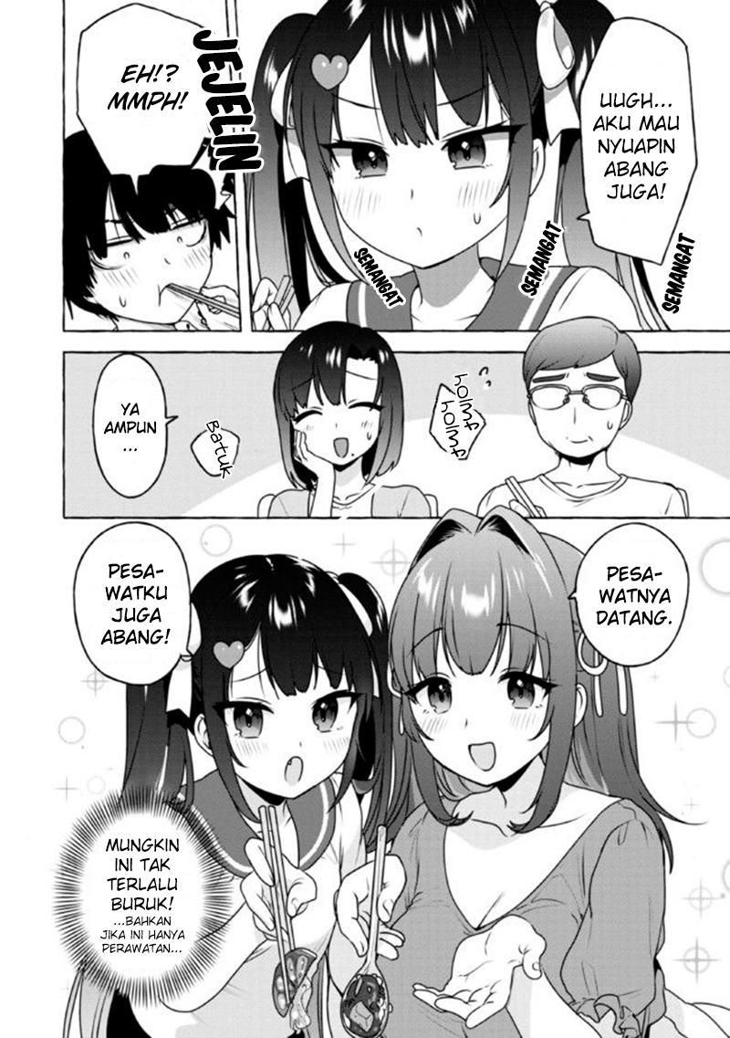 I’m Sandwiched Between Sweet and Spicy Step-Sisters (Amakara Gishimai ni Hasamarete Masu) chapter 11