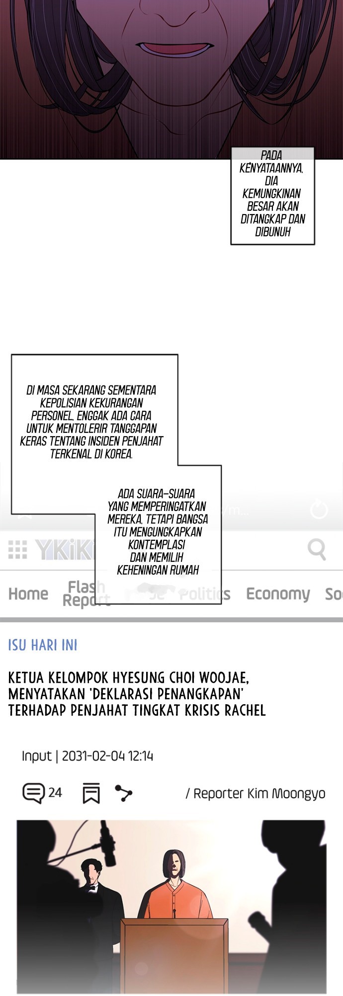 I’m Alone In The Novel Chapter 68 Bahasa Indonesia