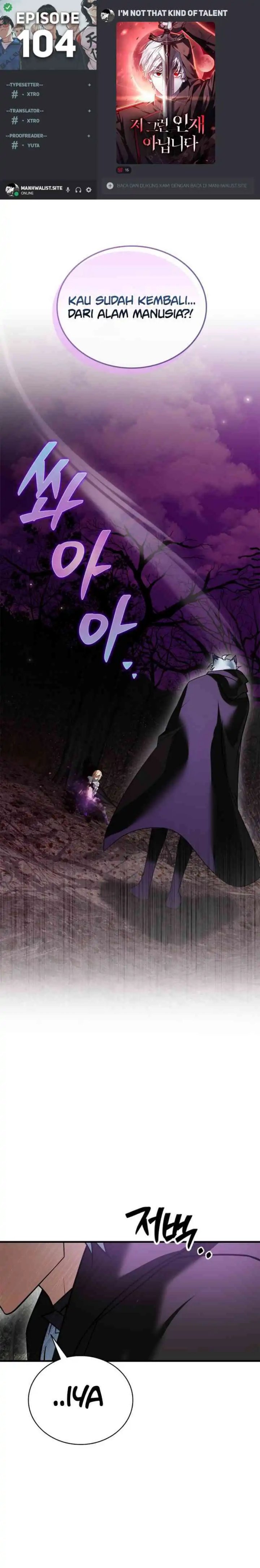 I’m Not That Kind of Talent Chapter 104 Bahasa Indonesia