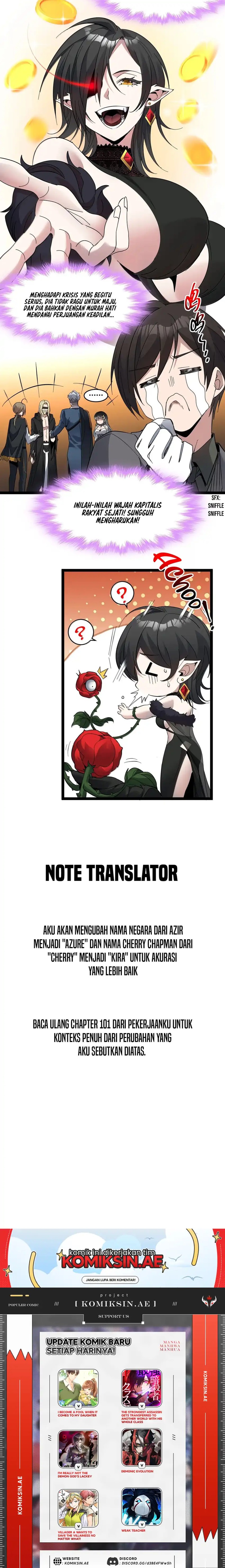 I’m Really Not The Demon God’s Lackey Chapter 169 Bahasa Indonesia