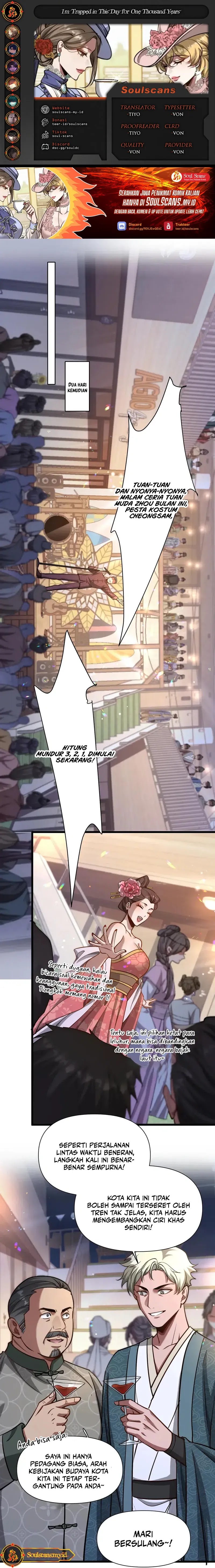 I’m Trapped in This Day for One Thousand Years Chapter 188 Bahasa Indonesia