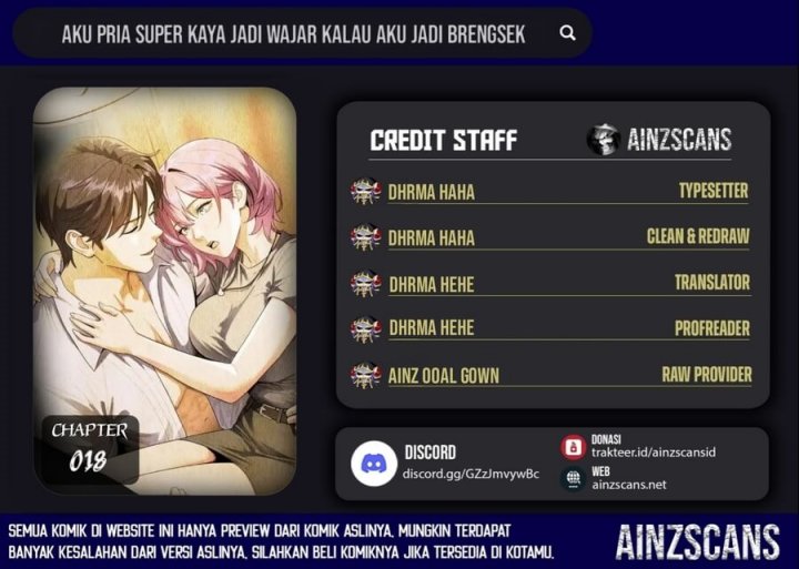 I’m a Super Rich Guy, So It’s Reasonable For Me to Be a Scumbag Chapter 18 Bahasa Indonesia