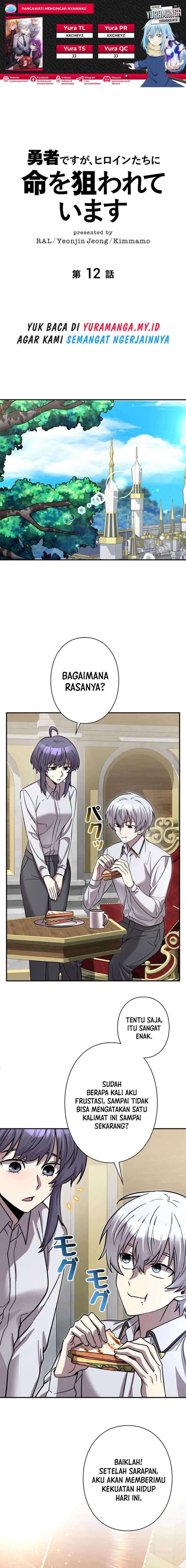 I’m the Hero, but the Main Heroines Are Trying to Kill Me Chapter 12 Bahasa Indonesia