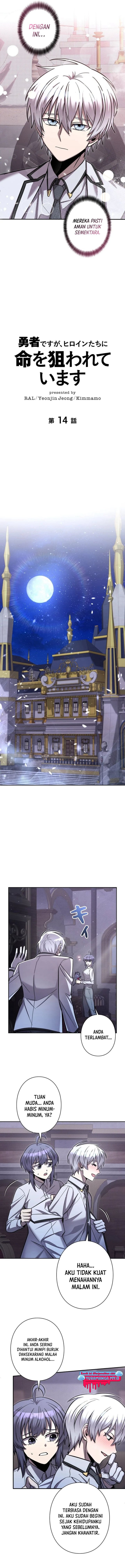 I’m the Hero, but the Main Heroines Are Trying to Kill Me Chapter 14 Bahasa Indonesia