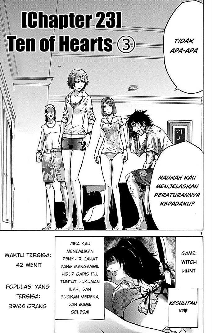 Imawa no Kuni no Alice (Alice in Borderland) chapter 23