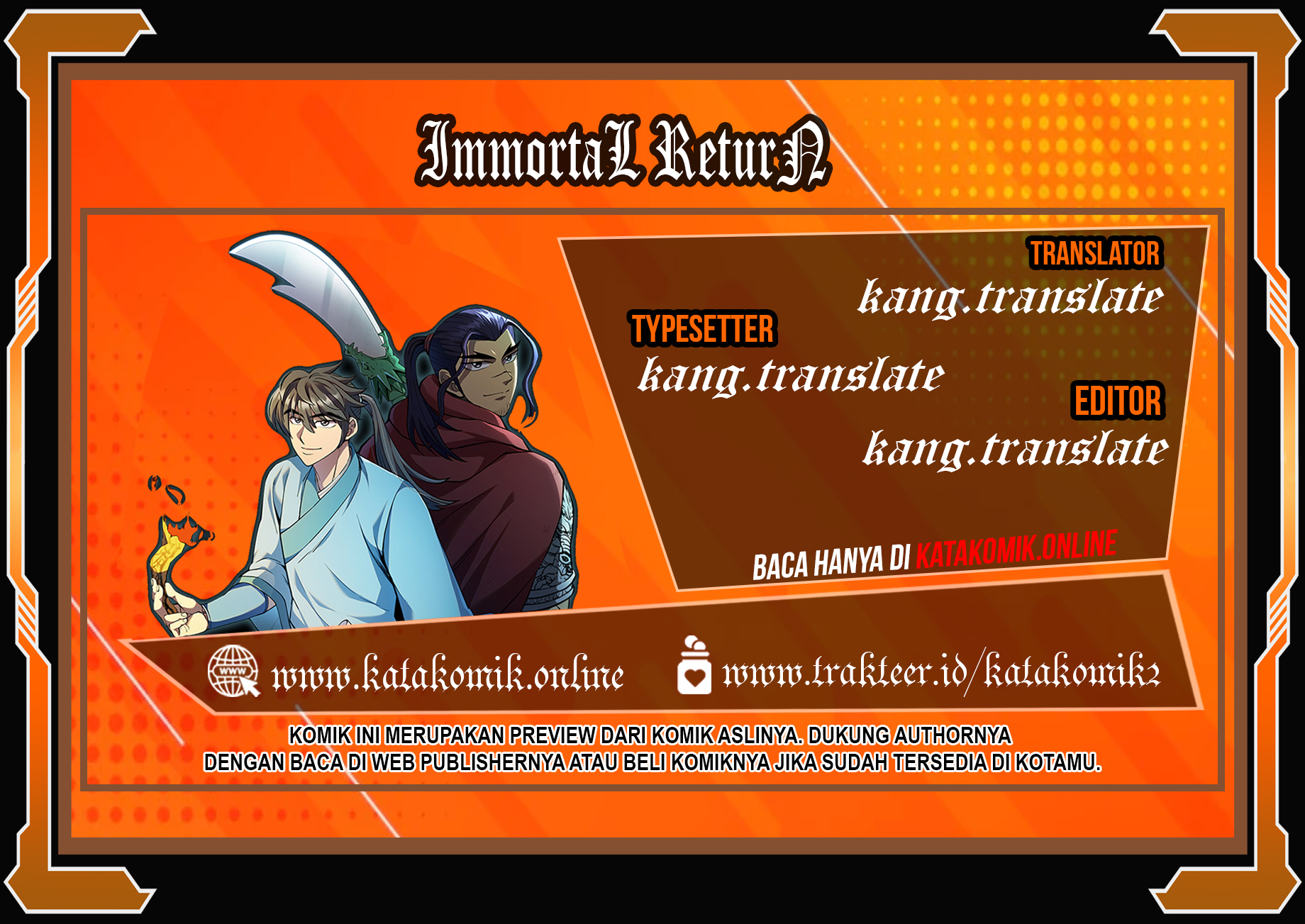Immortal Return Chapter 11 Bahasa Indonesia