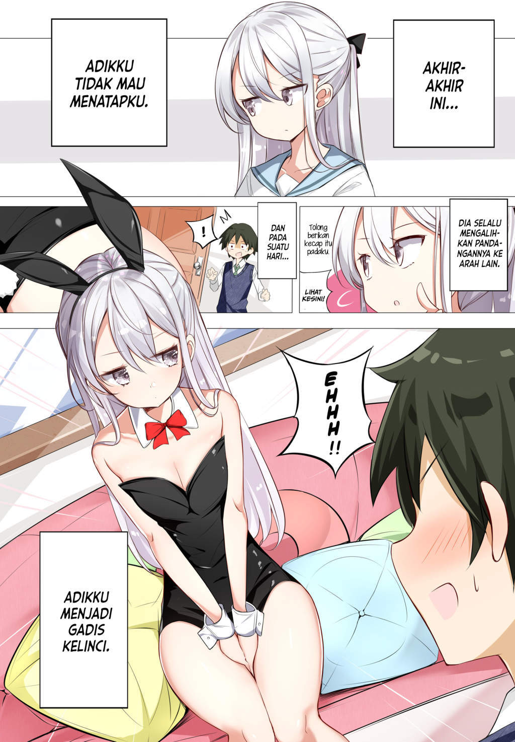 Imouto ga Ichi Nichi Ikka Shika Me wo Awasete Kurenai chapter 1