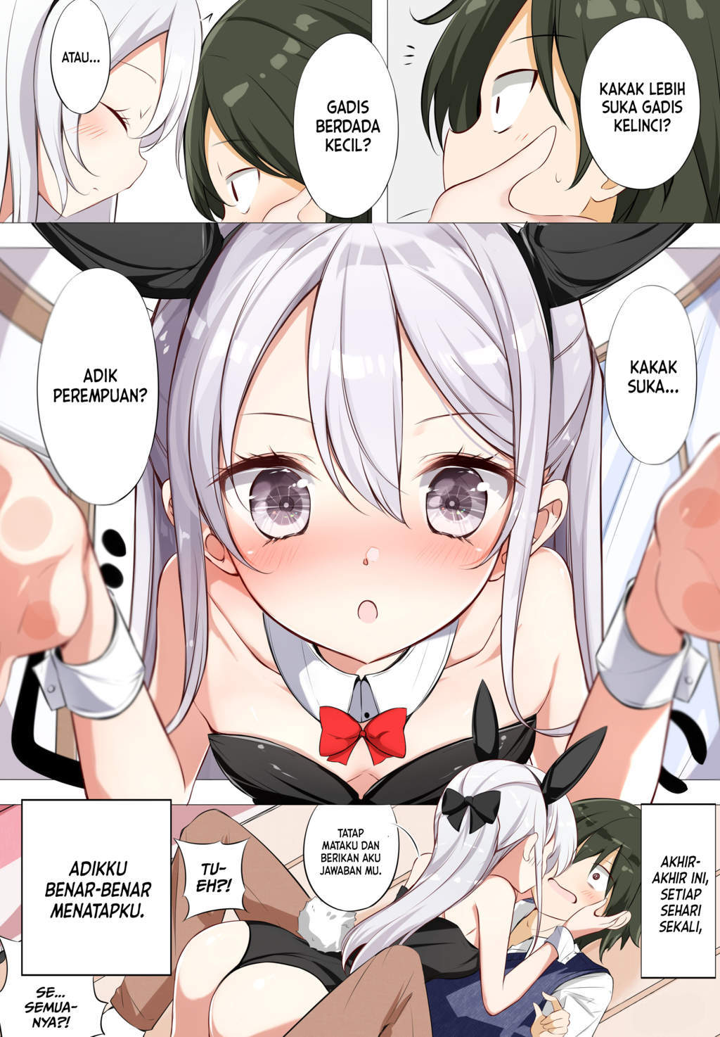 Imouto ga Ichi Nichi Ikka Shika Me wo Awasete Kurenai chapter 1