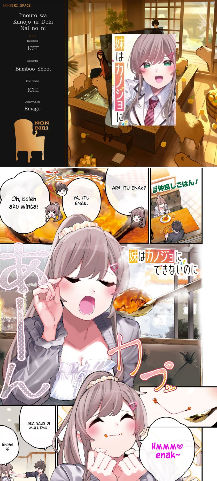 Imouto wa Kanojo ni Deki Nai no ni Chapter 02 Bahasa Indonesia