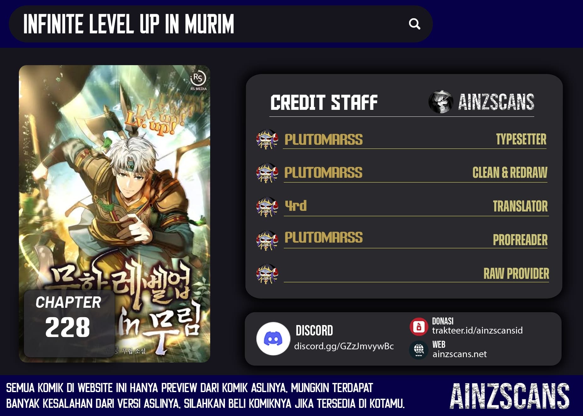 Infinite Level Up in Murim chapter 228