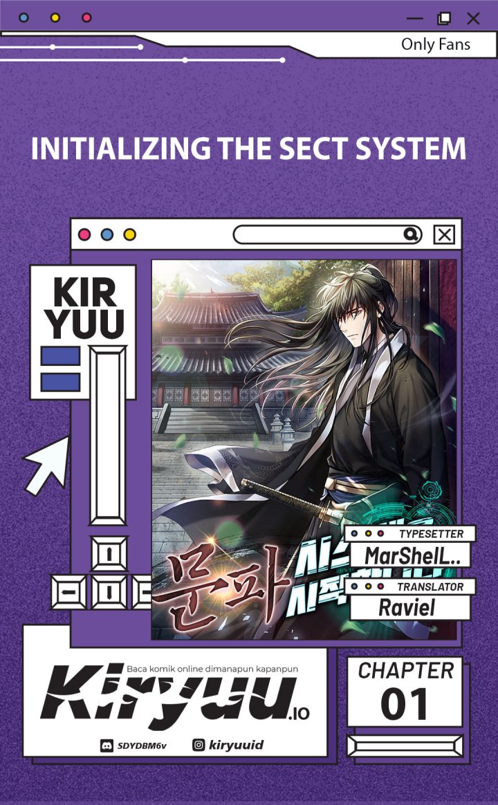 Initializing the Sect System chapter null