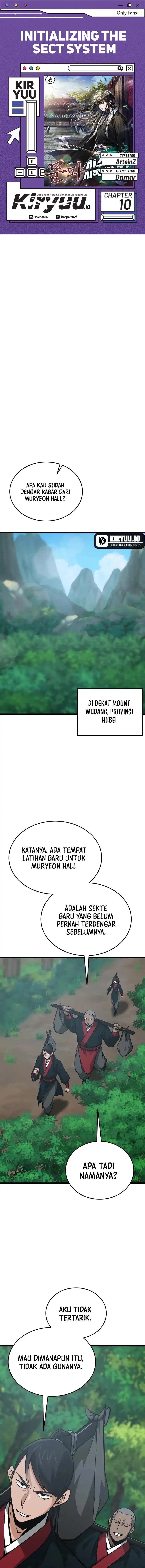Initializing the Sect System Chapter 10 Bahasa Indonesia