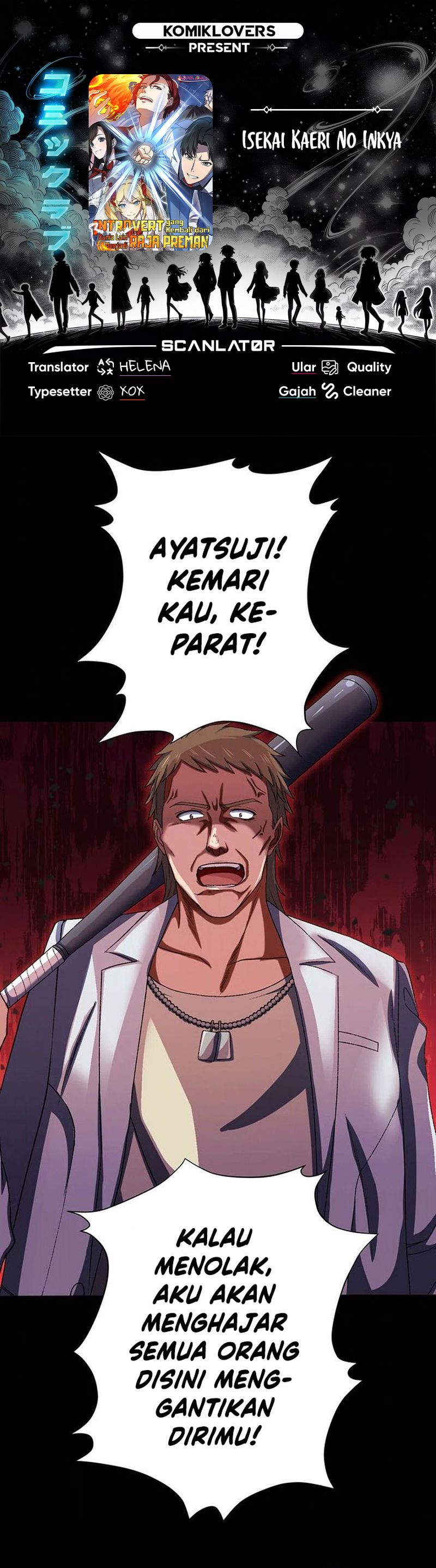Introvert Who Returns to Another World, Become The King of Delinquents Chapter 08 Bahasa Indonesia