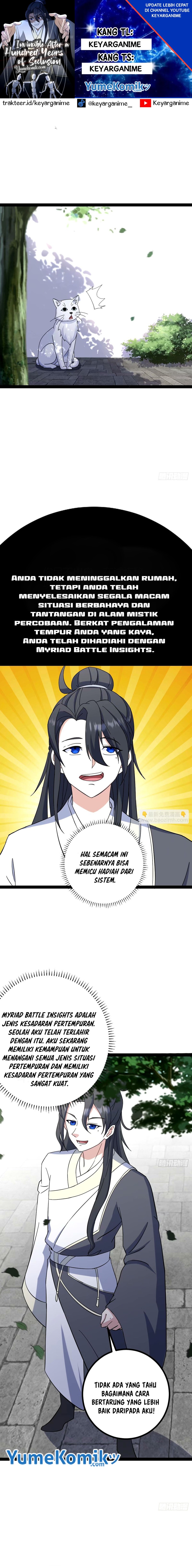 Invincible After a Hundred Years of Seclusion Chapter 108 Bahasa Indonesia