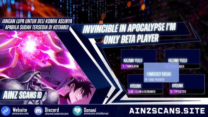 Invincible In The Apocalypse: I’m The Only Beta Player chapter 2