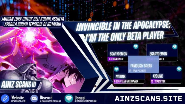 Invincible In The Apocalypse: I’m The Only Beta Player chapter 7