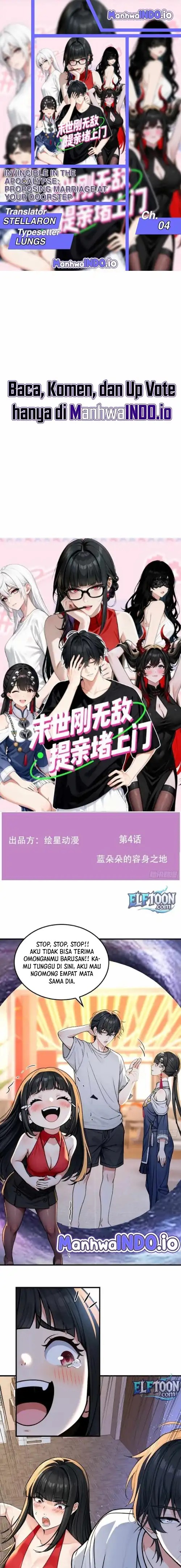 Invincible in the Apocalypse: Proposing Marriage at Your Doorstep chapter 4