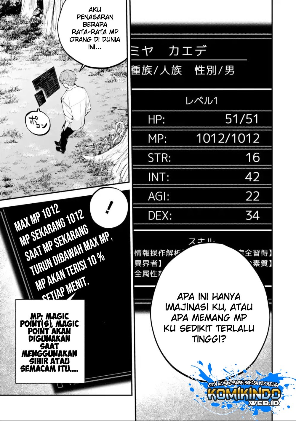 Isekai Cheat Magic Swordsman Chapter 1.1 Bahasa Indonesia