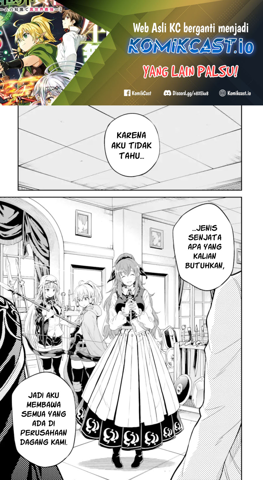 Isekai Kenja no Tensei Musou ~Geemu no Chishiki de Isekai Saikyou~ Chapter 30.3 Bahasa Indonesia