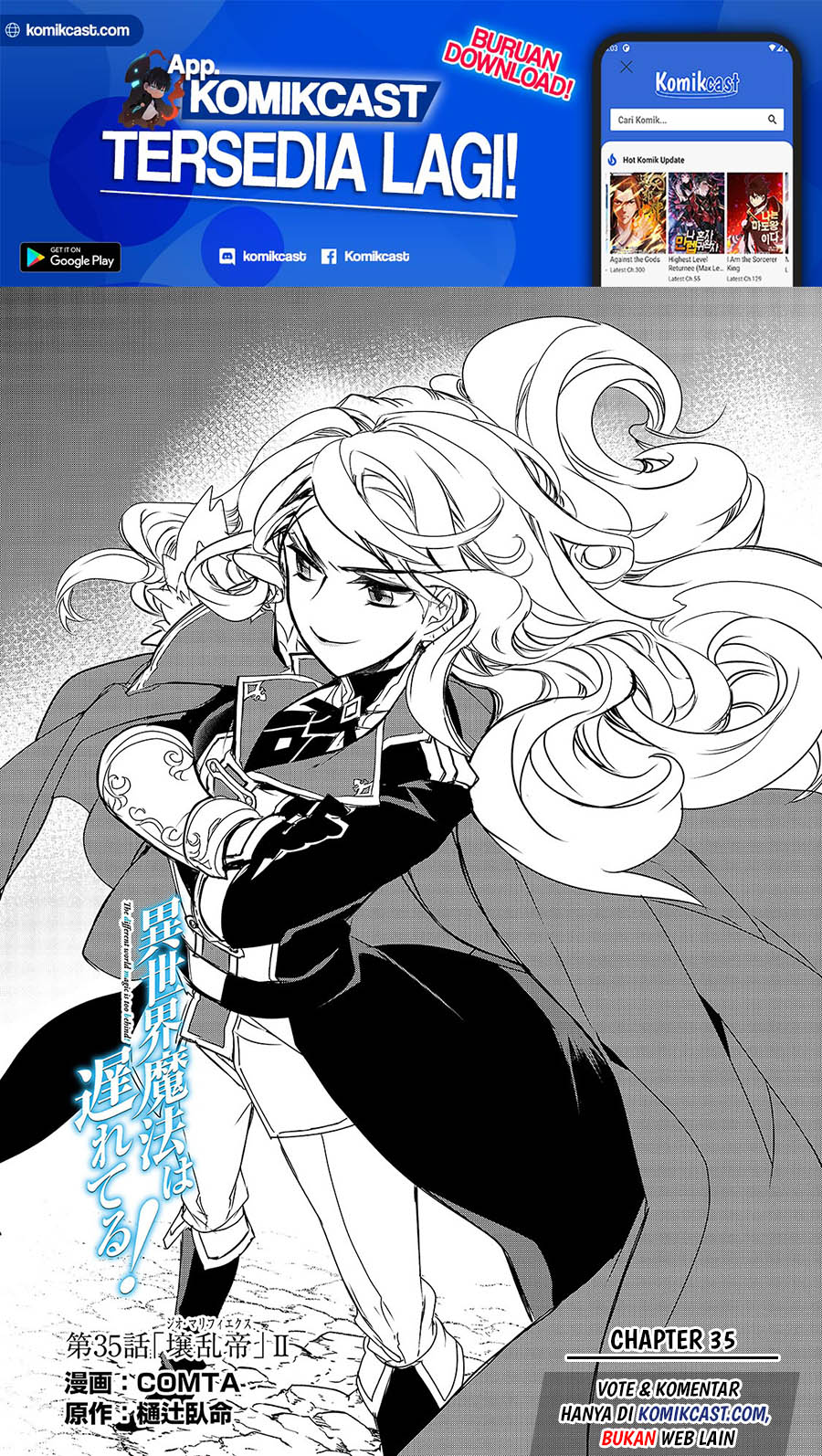 Isekai Mahou wa Okureteru! Chapter 35 Bahasa Indonesia