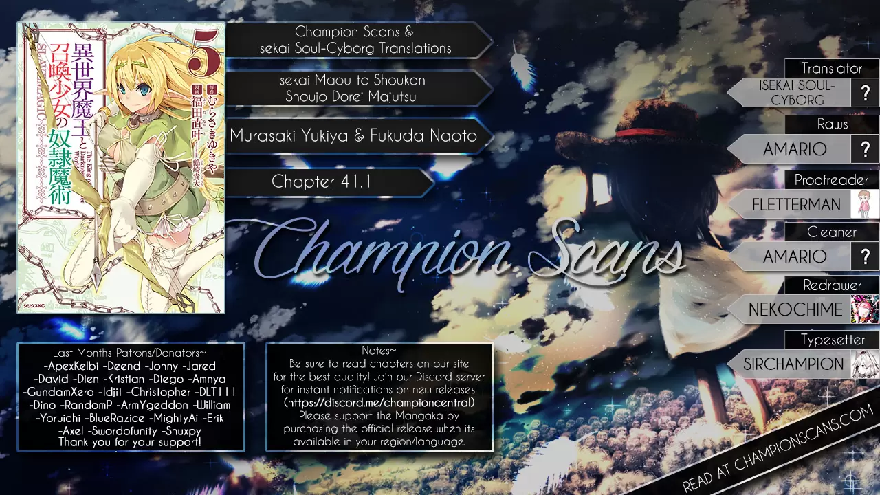 Isekai Maou to Shoukan Shoujo Dorei Majutsu Chapter 41.1 Bahasa Indonesia