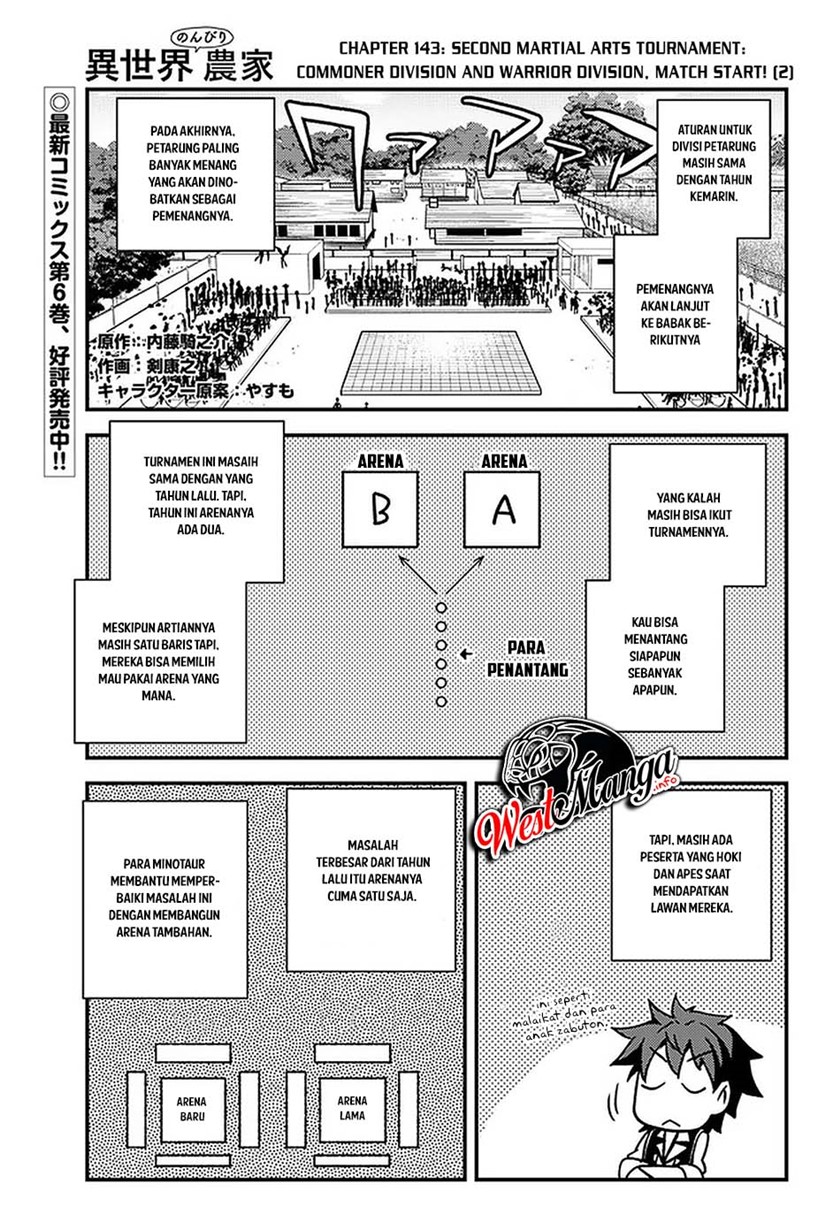 Isekai Nonbiri Nouka chapter 143