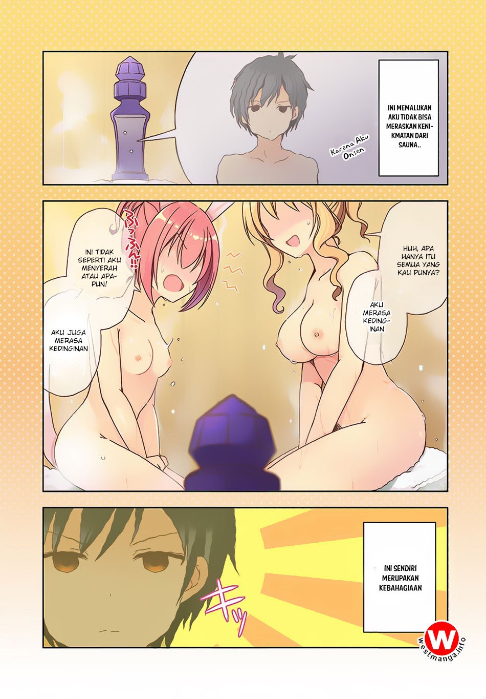 Isekai Onsen ni Tensei shita Ore no Kounou ga Tondemosugiru Chapter 11 Bahasa Indonesia