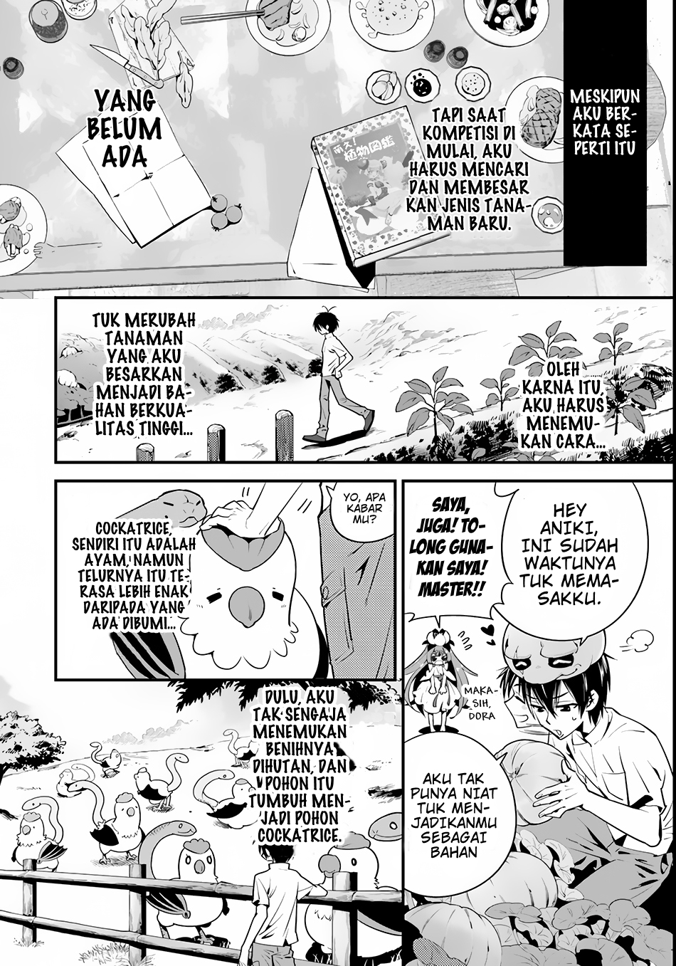 Isekai desu ga Mamono Saibai shiteimasu. chapter 4