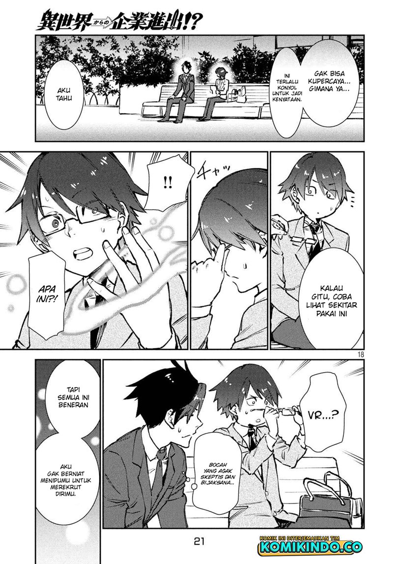 Isekai Kara no Kigyou Shinshutsu?! Chapter 08.2 Bahasa Indonesia