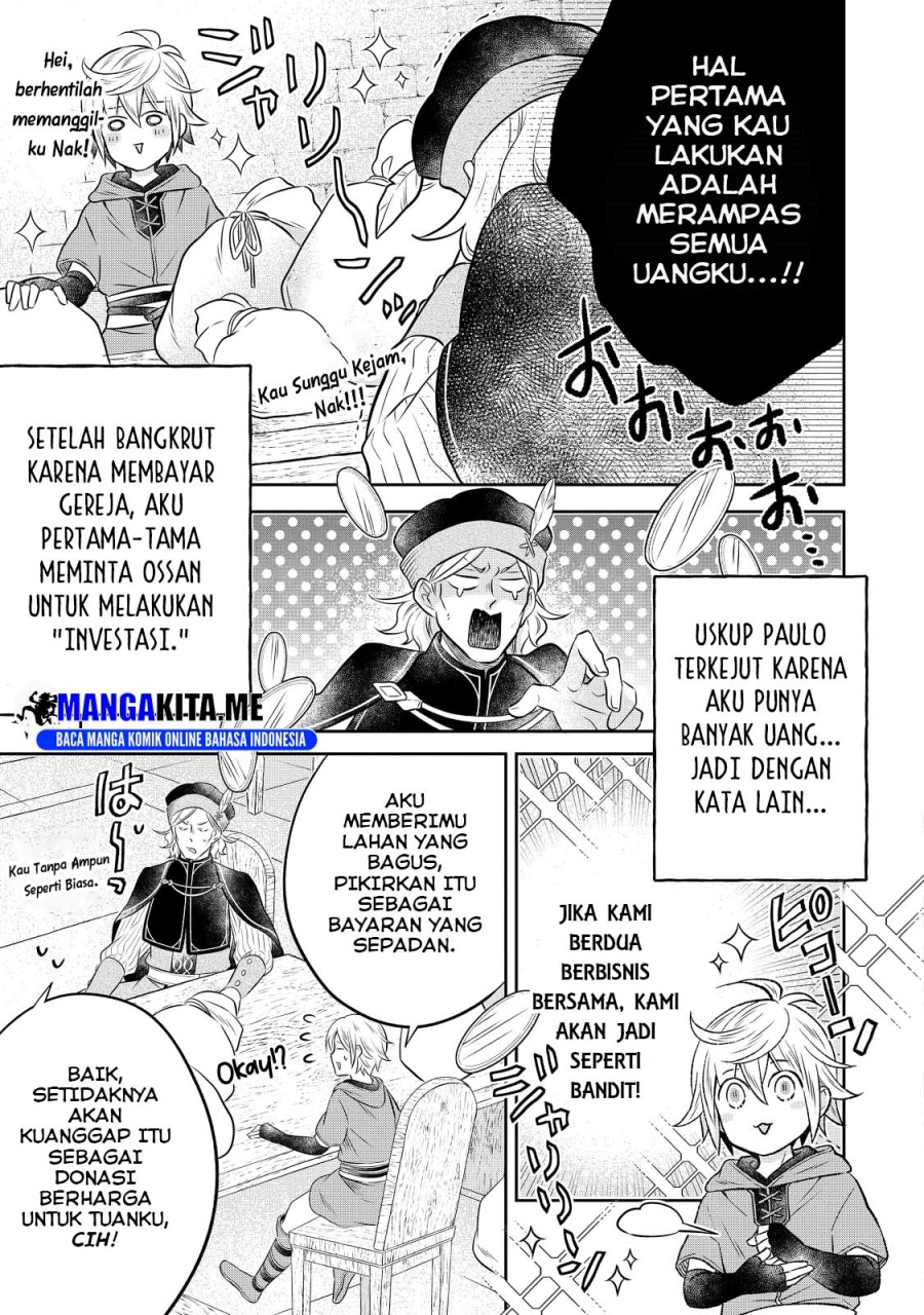 Isekai no Binbou Nouka ni Tensei Shitanode, Renga o Tsukutte Shiro o Tateru Koto ni Shimashita Chapter 17.1 Bahasa Indonesia