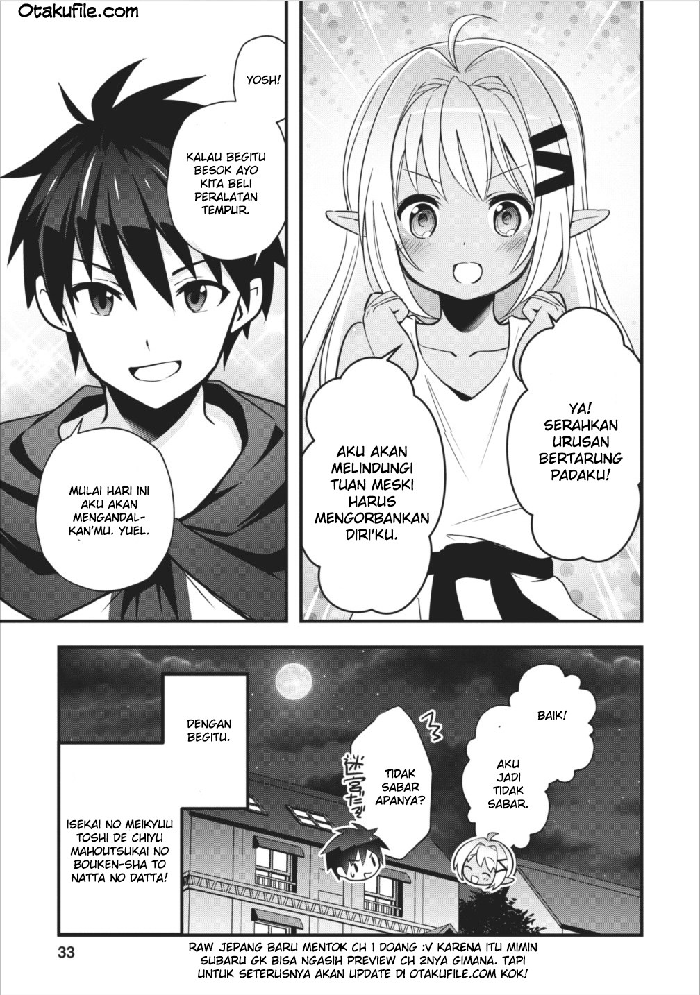 Isekai no Meikyuu Toshi de Chiyu Mahoutsukai Yattemasu chapter 1