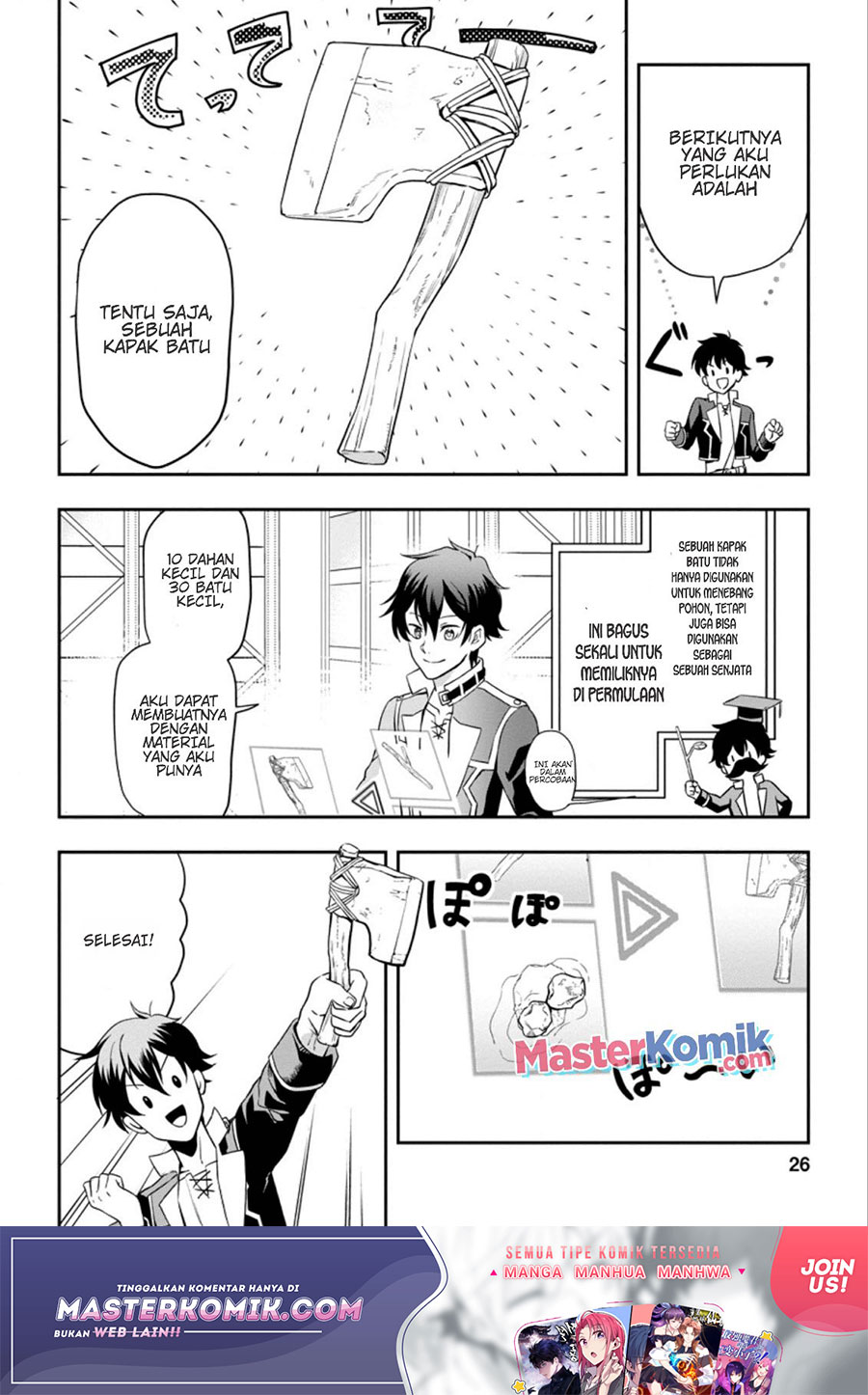 Isekai Craft Gurashi Jiyu Kimamana Seisan Shoku No Honobono Slow Life Chapter 01.2 Bahasa Indonesia