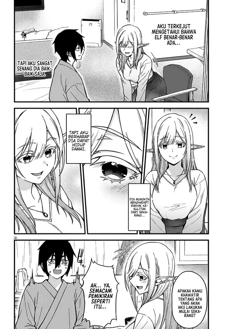 Isekai Kara Kita Elf to Tomo ni Sugosu Nichijou Chapter 01 Bahasa Indonesia