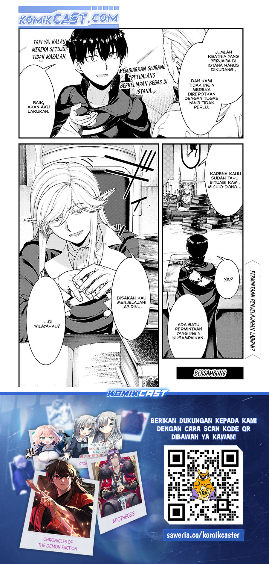 Isekai Meikyuu de Harem wo Chapter 87 Bahasa Indonesia