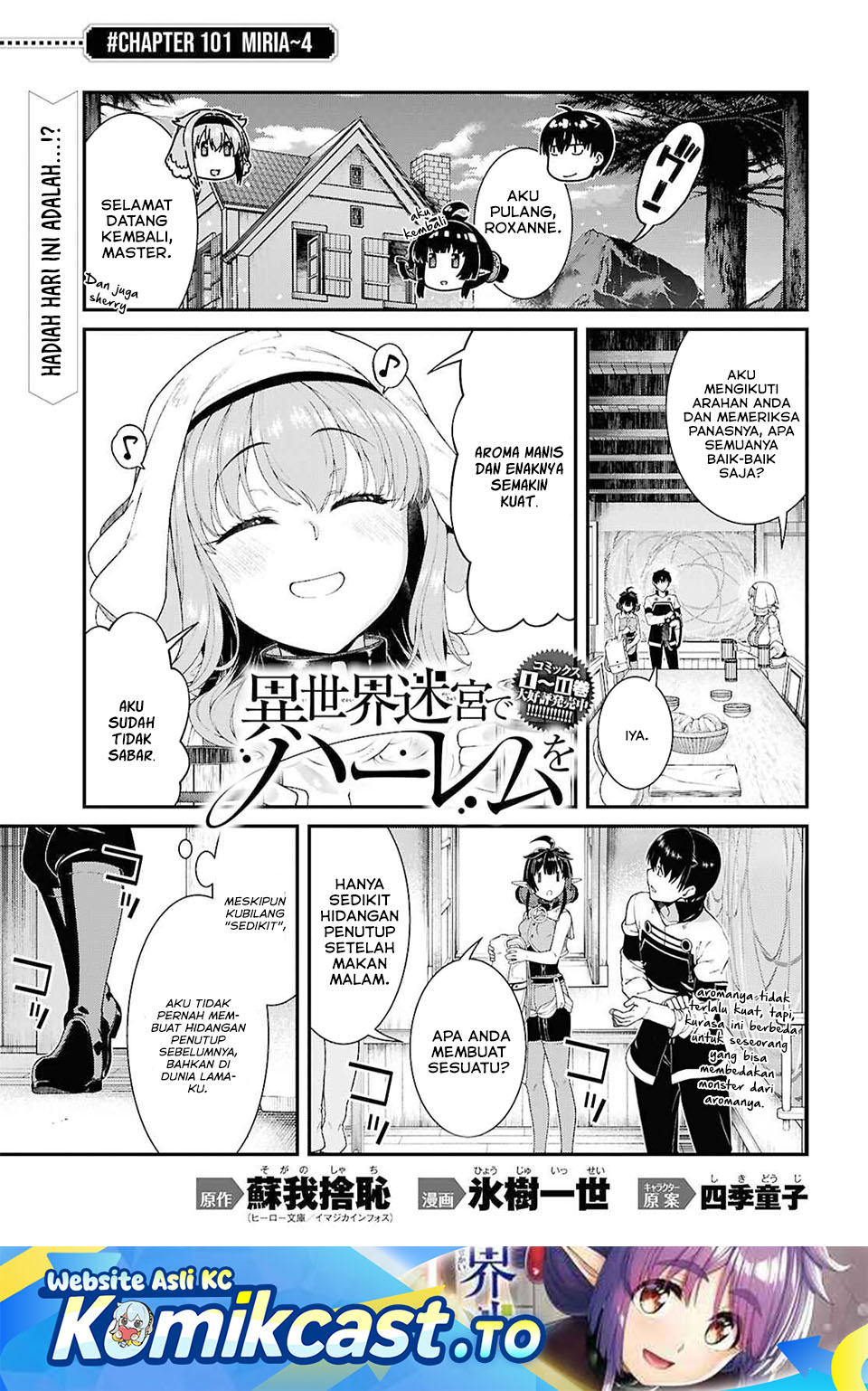 Isekai Meikyuu de Harem wo Chapter 101 Bahasa Indonesia