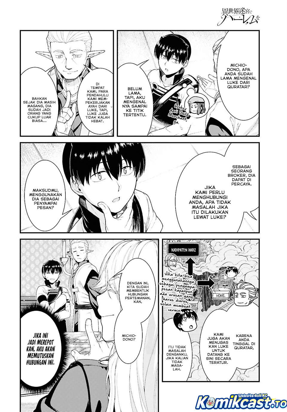 Isekai Meikyuu de Harem wo Chapter 101 Bahasa Indonesia