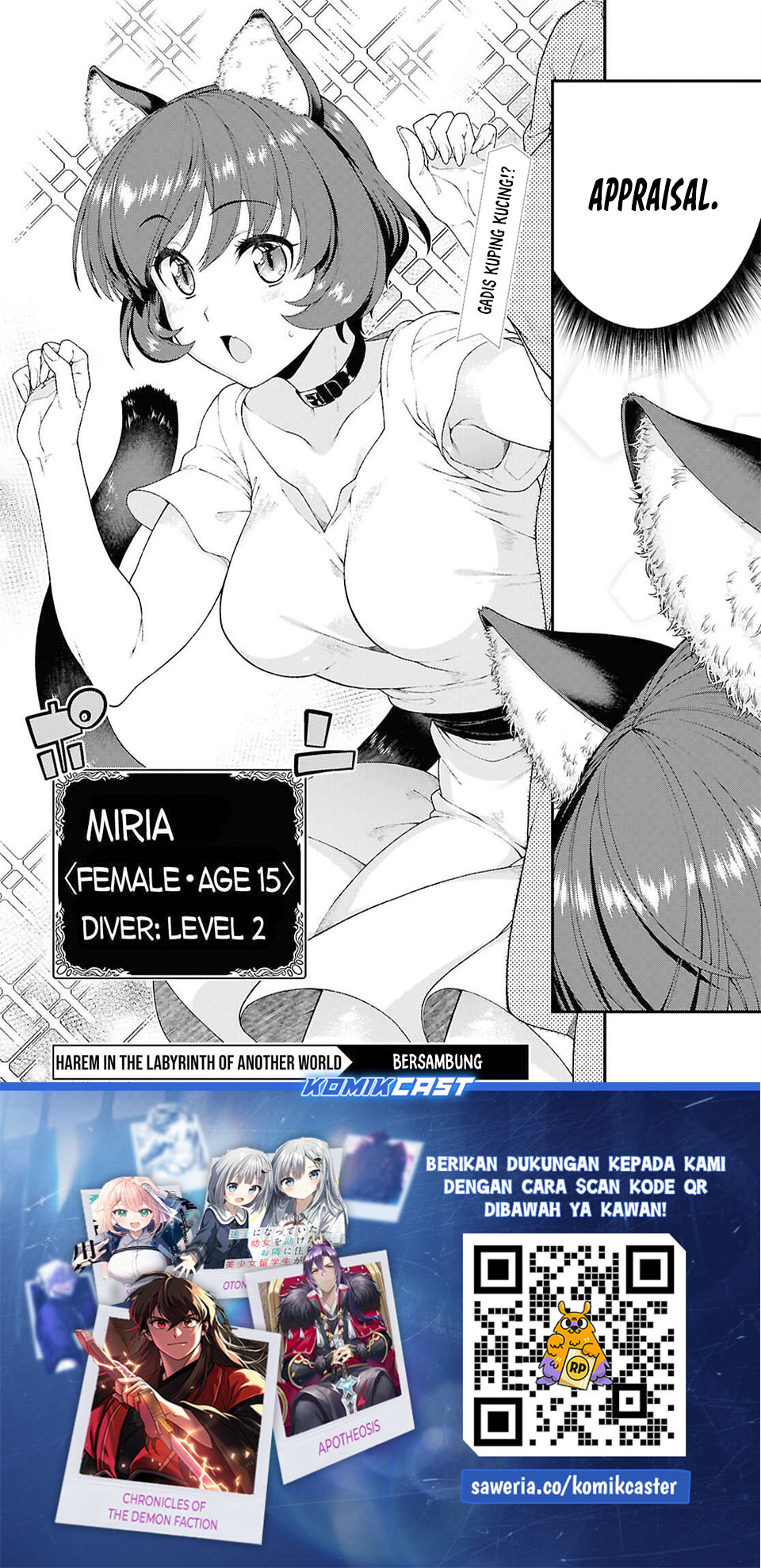 Isekai Meikyuu de Harem wo Chapter 101 Bahasa Indonesia