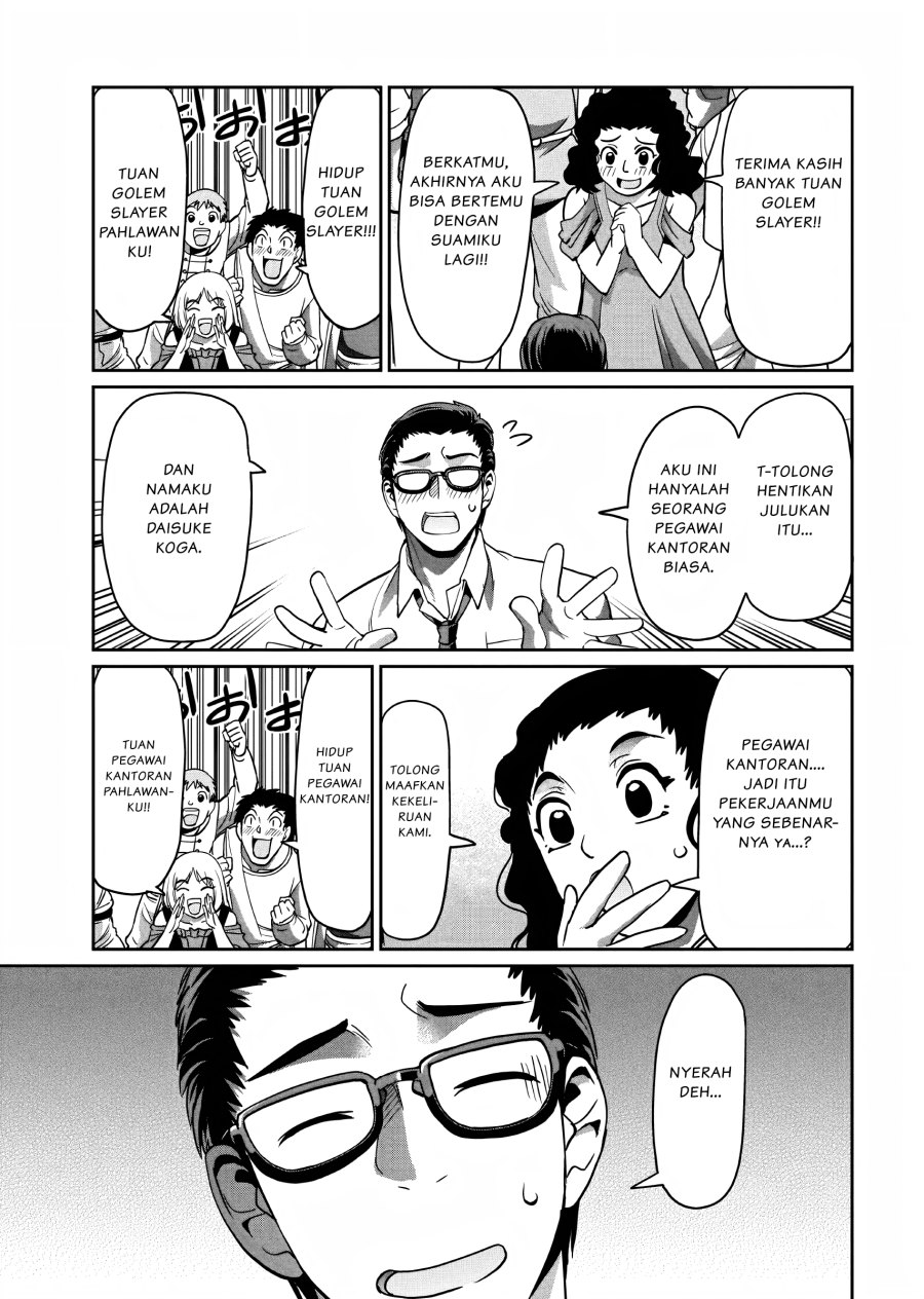 Isekai Shoukan Oji-san no Juumusou Life – Sabage Suki Salaryman wa Kaisha Owari ni Isekai e Chokki suru chapter 10