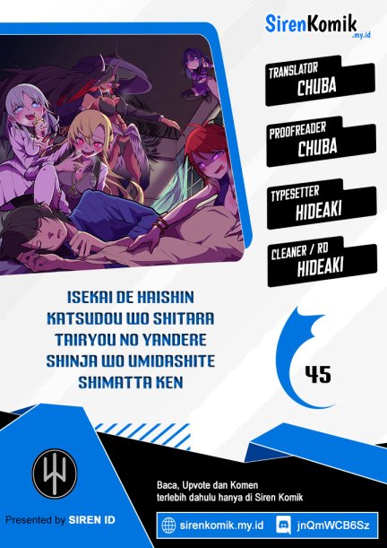 Isekai de Haishin Katsudou wo Shitara Tairyou no Yandere Shinja wo Umidashite Shimatta Ken Chapter 45 Bahasa Indonesia