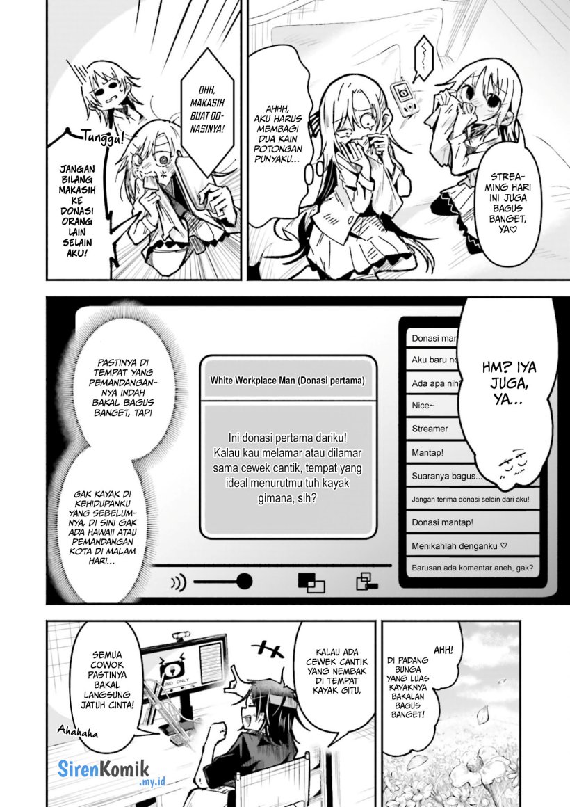 Isekai de Haishin Katsudou wo Shitara Tairyou no Yandere Shinja wo Umidashite Shimatta Ken Chapter 45 Bahasa Indonesia