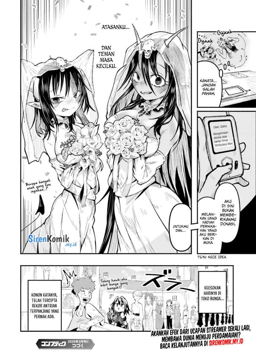 Isekai de Haishin Katsudou wo Shitara Tairyou no Yandere Shinja wo Umidashite Shimatta Ken Chapter 45 Bahasa Indonesia