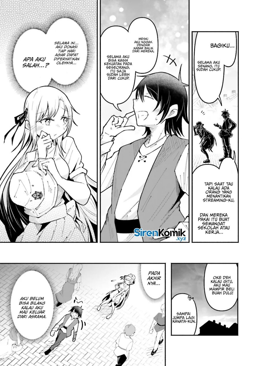Isekai de Haishin Katsudou wo Shitara Tairyou no Yandere Shinja wo Umidashite Shimatta Ken Chapter 51 Bahasa Indonesia