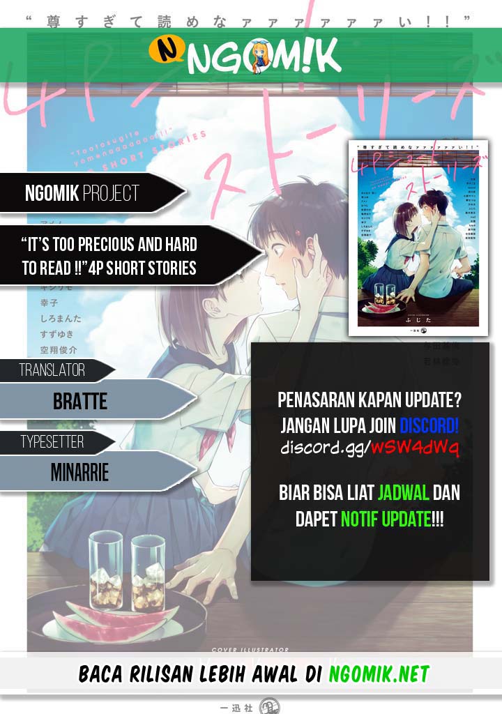 “It’s too precious and hard to read !!” 4P Short Stories Chapter 31 Bahasa Indonesia