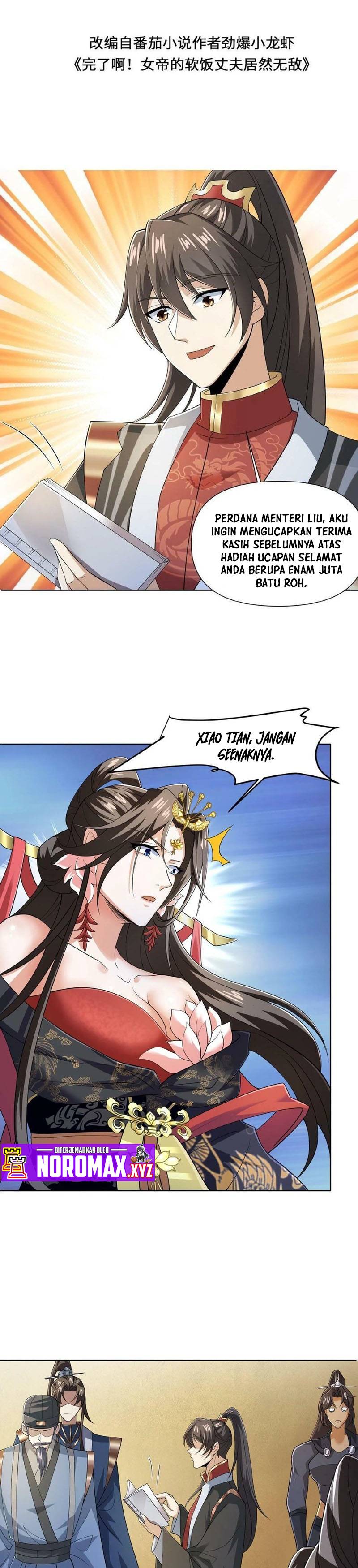 It’s Over! The Queen’s Soft Rice Husband is Actually Invincible Chapter 41 Bahasa Indonesia