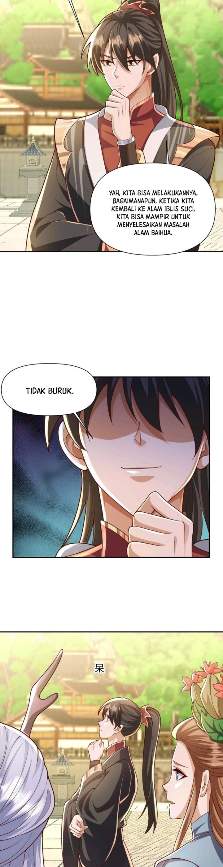 It’s Over! The Queen’s Soft Rice Husband is Actually Invincible Chapter 230 Bahasa Indonesia