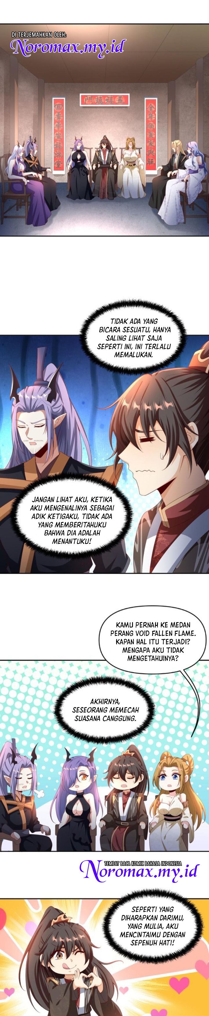 It’s Over! The Queen’s Soft Rice Husband is Actually Invincible Chapter 296 Bahasa Indonesia