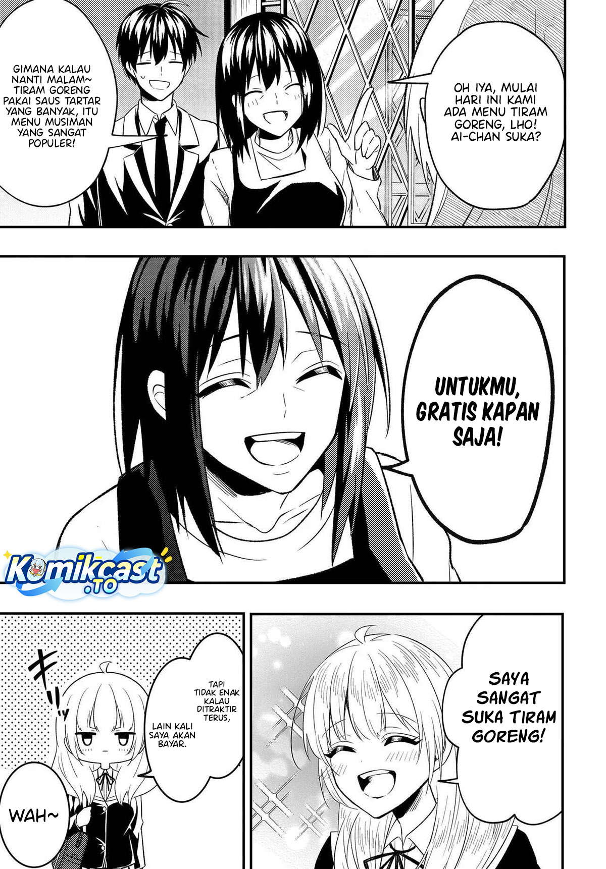 Jinsei Gyakuten Uwaki Sare, Enzai o Kiserareta Ore ga, Gakuen Ichi no Bishoujo ni Natsukareru Chapter 06.2 Bahasa Indonesia