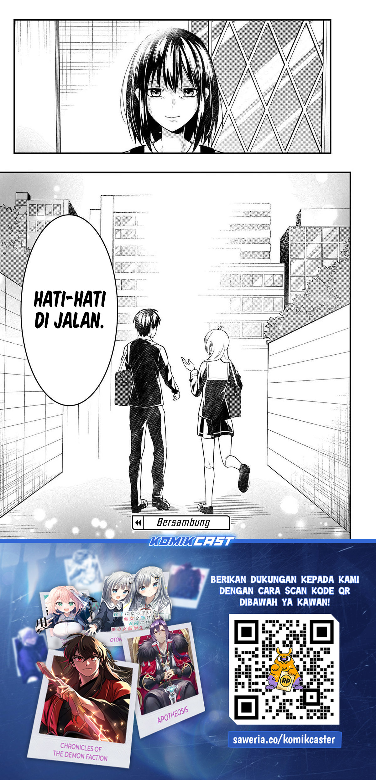 Jinsei Gyakuten Uwaki Sare, Enzai o Kiserareta Ore ga, Gakuen Ichi no Bishoujo ni Natsukareru Chapter 06.2 Bahasa Indonesia