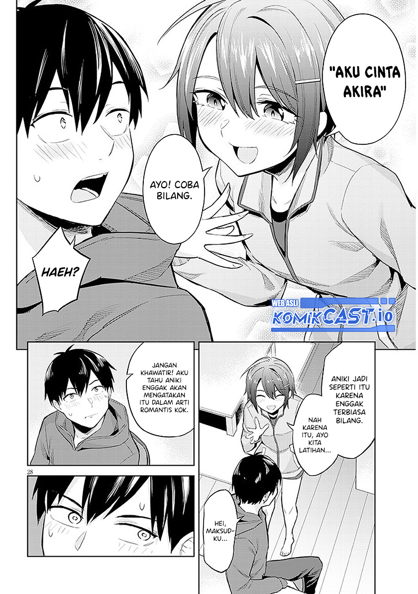 Jitsu wa Gimai (Imouto) deshita. ~Saikin de Kitagiri no Otouto no Kyorikan ga Yatara Chikaiwake~ Chapter 12 Bahasa Indonesia